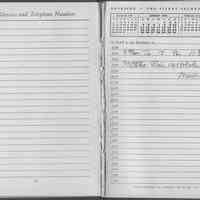 Work diary for 1942 of William Craig, employee of Bethlehem Steel Shipyard, Hoboken Division.