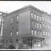 B&W photo of mixed-use apartment buildings at 700-702 Willow Avenue, Hoboken.