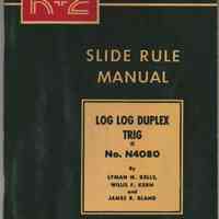 Manual: K+E Log Log Duplex Trig No. N4080 Manual. Published by Keuffel & Esser Co., N.Y. & Hoboken. Cpyrt 1943,1948.