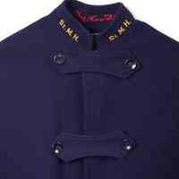          detail upper portion with collar and letter detail
   