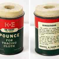 Pounce for Tracing Cloth, product 58 0690, old N3040, made by Keuffel & Esser, n.d., ca. 1956-1965.