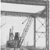 B+W photo of the barge derrick, A. O