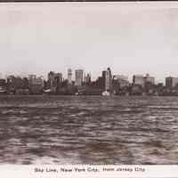 Postcard: New York Skyline, Jersey City, NJ