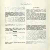          inside front cover: The Company [brief overview]
   