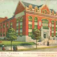 Postcard: Scottish Rite Temple, Jersey City, NJ