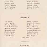          pg 33: list of students, Grammar Department, Grammar I to III
   