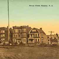 Postcard: Devon Circle, Kearny, NJ
