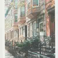 Gallagher Postcard: #17. Brownstones on 12th & Bloomfield St. Photo by Brian Gallagher.