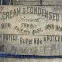          detail lower left: painted sign
   