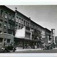 B+W photo of west side of River St. from nos. 312 to 332 at Fourth St., Hoboken, Sept. 1, 1947.