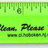          Ruler: Keep Hoboken Clean, Please Don't Litter. Issued by the City of Hoboken, Dept. of Environmental Services, n.d., ca. 2000. picture number 1
   