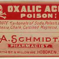          A. Schmidt label 5: Oxalic Acid, Poison!
   