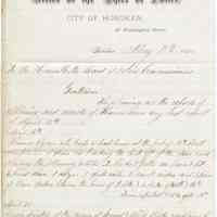 Digital image, holographic document: Report for April from Chief of Police Charles A. Donovan to Board of Police Commissioners, May 10, 1880.