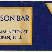 Matchbook: Madison Hotel, 14th & Washington Sts., Hoboken, N.J. N.d., ca. 1935-1950.