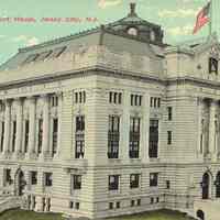 Postcard: Court House, Jersey City, NJ