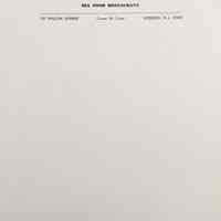 Restaurant Collection Letterhead, Blue Point Lounge, Seafood Restaurant, Hoboken, ca. 1960s