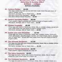          Breakfast menu side 1
   