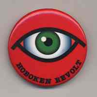 Button: Hoboken Revolt. [Issued by the Hoboken Tax Reform Coalition, Hoboken, Sprint 2009.]