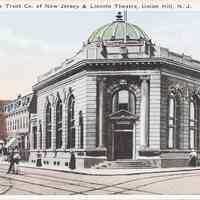 Postcard: The Trust Co, NJ, Union Hill, NJ