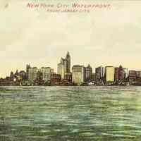 Postcard: New York Skyline, Jersey City, NJ