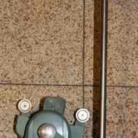          detail top view of counterbalance and anchor
   