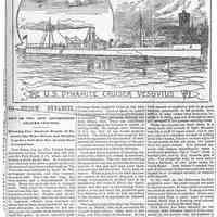 Newsclipping: The U.S. Dynamite Cruiser Vesuvius. The Call, Jan. 5, 1893.