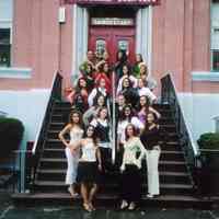 Color photograph of the last graduating class of Academy of the Sacred Heart, Hoboken, June, 2006.