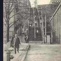 Postcard: Steps, Hoboken, NJ