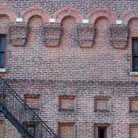          9: detail of brickwork, north facade, center section
   
