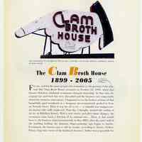          pg 118: The Clam Broth House 1899 - 2005
   