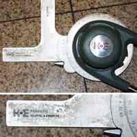          protractor head
   