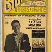 Sinatra cover & article: Songs and Singers. In: Big Song Magazine, Vol. IV, No. 11, Dec. 1944.