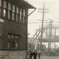          detail center left: railroad switch tower
   