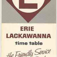 Timetable: Erie-Lackawanna R.R., long distance routes, NY - Buffalo - Chicago. Eff. Feb. 4, 1968.