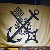 Insignia flag of the North German Lloyd Steamship Co., no date, circa 1900-1914.