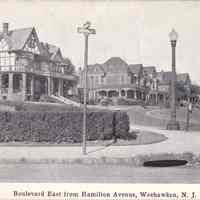 Postcard: Boulevard, Weehawken, NJ