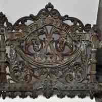 Cemetery fence gate for grave of Tanne & Einbeck, 1901, formerly at Hoboken Cemetery, North Bergen, N.J.