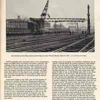          pg 3: Construction; photo work in Hoboken terminal yard on catenary bridge
   