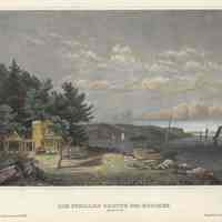 Print: Die Sybillen Grotte Bei Hoboken am Hudson. (Germany.) No date, circa 1845-1860.