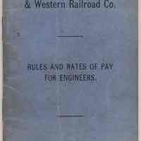 Rules and Rates of Pay for Engineers. D.L.& W. R.R. Effective July 1, 1910.