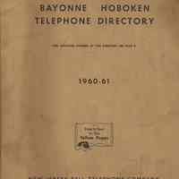 Telephone directory: Jersey City, Bayonne, Hoboken, 1960-61.