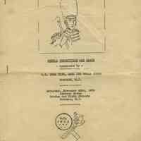 Program: Annual Competition & Dance sponsored by G.I. Joes Fife, Drum & Bugle Corps, Hoboken, N.J.. Sat., Nov. 28, 1952. Stevens Stevens Forum, 9th & Garden Sts., Hoboken, N.J.