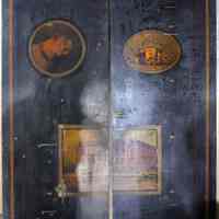 Pair of iron safe doors from Hoboken City Hall, installed originally ca. 1885-1911.