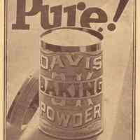          enlarged view of Davis Baking Powder can on back cover
   