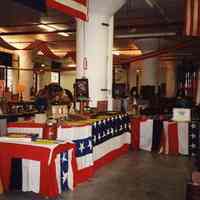 Seventeen color photos of Hoboken Historical Museum Benefit Auction as set-up in ground floor, Building 5, Maxwell House, Hoboken, March 2003.