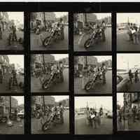 B+W negative contact sheet of images of Hoboken taken by John Conn. no date, [1976].