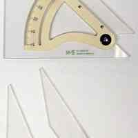 Adustable triangle, 57 0218, 10", made by Keuffel & Esser, (Hoboken), n.d., ca. 1960-1970.