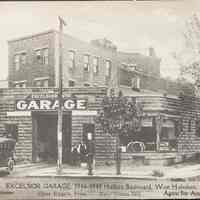 Postcard: Excelsior Garage, West Hoboken, NJ