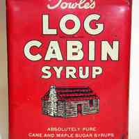          front Towle's Log Cabin Syrup one gallon can
   