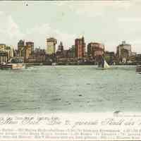 Postcard: New York Skyline, Jersey City, NJ